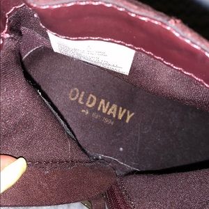 Old Navy Shoes - Maroon Booties size 6 Old Navy Shoes - Maroon Booties size 6